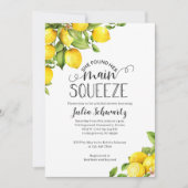 Invitations de douche nuptiale au citron - Squeeze (Devant)