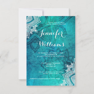 Invitations de douche nuptiale au lotus bleu