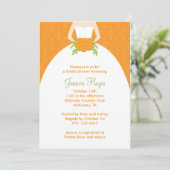 Invitations de douche nuptiale automne (Debout devant)