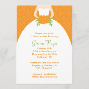 Invitations de douche nuptiale automne