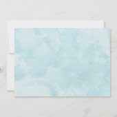 Invitations de douche nuptiale aux oiseaux bleus m (Dos)