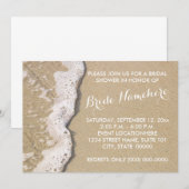 Invitations de douche nuptiale Beach Shore (Devant / Derrière)