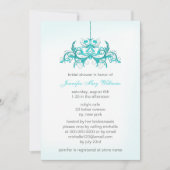 Invitations de douche nuptiale bleu clair (Devant)