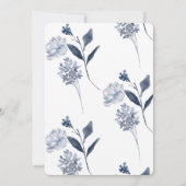 Invitations de douche nuptiale bleu Dusty (Dos)