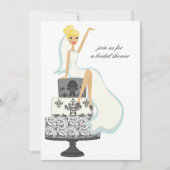 Invitations de douche nuptiale {Blonde Bride} (Devant)