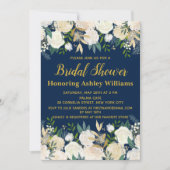 Invitations de douche nuptiale Boho Gold de la Mar (Devant)