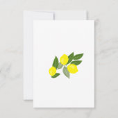 Invitations de douche nuptiale Boho Lemon (Dos)