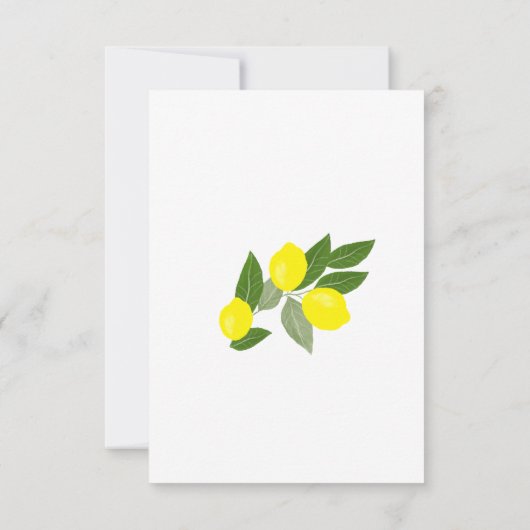 Invitations de douche nuptiale Boho Lemon (Dos)