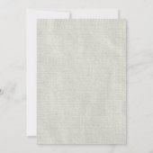 Invitations de douche nuptiale Brown Rustic Burlap (Dos)