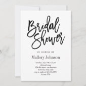 Invitations de douche nuptiale broyées (Devant)