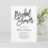 Invitations de douche nuptiale broyées (Debout devant)