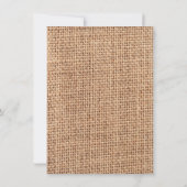 Invitations de douche nuptiale Burlap Purple Daisy (Dos)