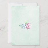 Invitations de douche nuptiale Cactus (Dos)