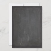 Invitations de douche nuptiale Chalkboard moderne (Dos)