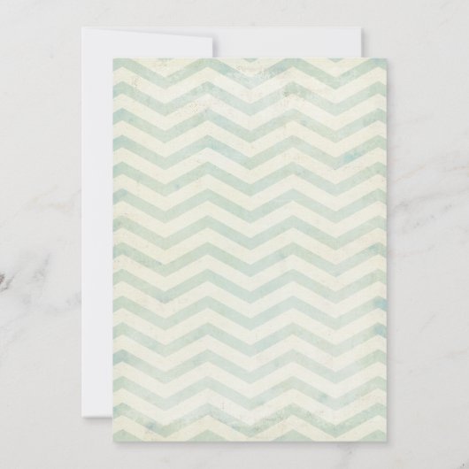 Invitations de douche nuptiale Chevron (Dos)