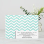 Invitations de douche nuptiale Chevron Zigzag mode (Debout devant)
