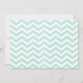 Invitations de douche nuptiale Chevron Zigzag vint (Dos)
