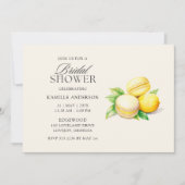 Invitations de douche nuptiale citron (Devant)