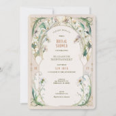 Invitations de douche nuptiale Daisy Art Nouveau D (Devant)