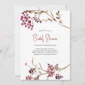 Invitations de douche nuptiale d'automne Brown | B (Devant)
