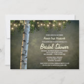 Invitations de douche nuptiale de Birch Tree (Devant)
