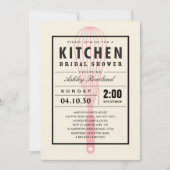 Invitations de douche nuptiale de cuisine (Devant)