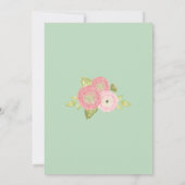 Invitations de douche nuptiale de la Monnaie Ranun (Dos)