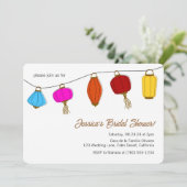 Invitations de douche nuptiale de Lanterne chinois (Debout devant)
