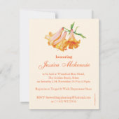 invitations de douche nuptiale de Lily bell (Dos)