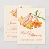 invitations de douche nuptiale de Lily bell (Devant / Derrière)