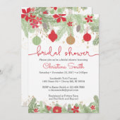 Invitations de douche nuptiale de Noël (Devant / Derrière)