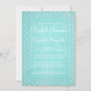 Invitations de douche nuptiale de pays rustique tu