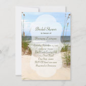 Invitations de douche nuptiale de plage (Devant)
