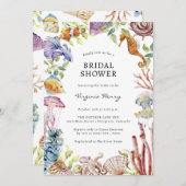 Invitations de douche nuptiale de plage (Devant / Derrière)