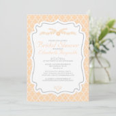Invitations de douche nuptiale de Quatrefoil (Debout devant)