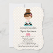 Invitations de douche nuptiale de Yoga Brunette (Devant)