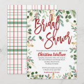 Invitations de douche nuptiale d'hiver Nuptiale de (Devant / Derrière)