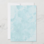 Invitations de douche nuptiale d'oiseaux bleus mod (Dos)