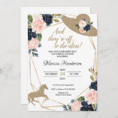 Invitations de douche nuptiale du Kentucky Derby (Devant / Derrière)