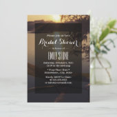 Invitations de douche nuptiale Elégant Lake Sunset (Debout devant)