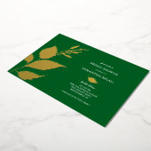 Invitations de douche nuptiale Emerald Green Gold (Rotation)