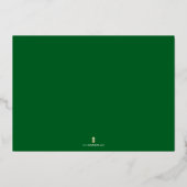 Invitations de douche nuptiale Emerald Green Gold (Verso)