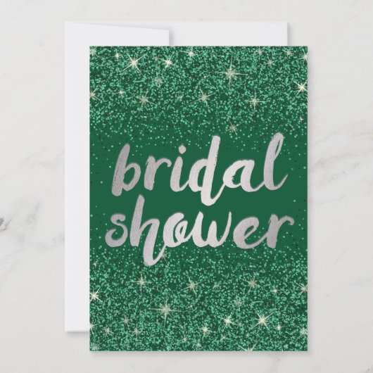 Invitations de douche nuptiale Emerald Parties sci (Dos)