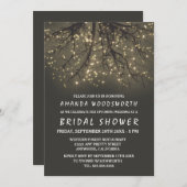 Invitations de douche nuptiale en arbre rustique (Devant / Derrière)