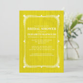 Invitations de douche nuptiale en bois de l'Ouest (Debout devant)