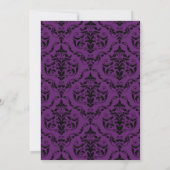 Invitations de douche nuptiale en damas de raisin (Dos)