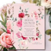 Invitations de douche nuptiale en fleurs