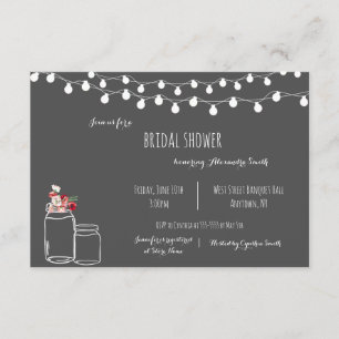 Invitations de douche nuptiale en tableau noir rus