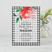 Invitations de douche nuptiale En vichy Derby (Debout devant)