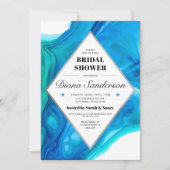 Invitations de douche nuptiale Ethereal Wave (Devant)